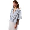 imageCalvin Klein Jeans Womens Crepe Printed Wrap TopBeige
