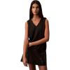 imageCalvin Klein Jeans Womens Plisse V Neck Tank TopBlack