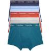 imageCalvin Klein Mens Cotton Classics 3Pack TrunkAtlantic DeepCinnabarGrey HeatherBel Air BlueBlueberry