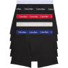 imageCalvin Klein Mens Cotton Classics 5Pack Boxer BriefBlack Bodies W Colored Wbs