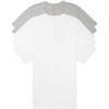 imageCalvin Klein Mens Cotton Classics 5Pack Undershirts3 White  2 Grey Heather Vneck