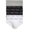 imageCalvin Klein Mens Cotton Stretch 7Pack Hip Brief3 Black  2 Grey Heather  2 White