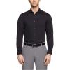 imageCalvin Klein Mens Dress Shirt Slim Fit Non Iron Herringbone Spread CollarBlack