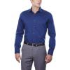 imageCalvin Klein Mens Dress Shirt Slim Fit NonIron HerringboneBlue Velvet