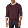 imageCalvin Klein Mens Extra Fine Merino Wool SweaterTawny Port Heather