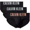 imageCalvin Klein Mens Intense Power 3Pack Hip BriefBlack Bodies W Papaya Punch  White  Moonlight Jade Logos