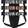 imageCalvin Klein Mens Intense Power 3Pack Jock StrapBlack Bodies W Papaya Punch  White  Moonlight Jade Logos