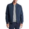 imageCalvin Klein Mens Matte Logo Zip Bomber JacketSky Captain