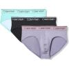 imageCalvin Klein Mens Micro Stretch 3Pack BriefBlack  Palm Leaf Stripebeau Blue  Foggy Mauve