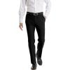 imageCalvin Klein Mens Modern Fit Dress Pants  Suit Pants for Men  Performance Stretch Fabric Flat Front ReadytoWearBlack