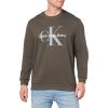 imageCalvin Klein Mens Monogram Logo Crewneck SweatshirtBeluga