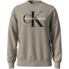 imageCalvin Klein Mens Monogram Logo Crewneck SweatshirtWhite Pepper
