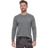 imageCalvin Klein Mens Standard UPF 40 Long Sleeve Quick Dry Swim ShirtGrey Heather