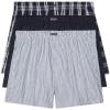 imageCalvin Klein Mens Underwear Cotton Classics 3Pack Woven BoxerTideMorgan Plaid  TideMontague Stripe  Tide