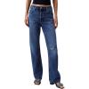 imageCalvin Klein Womens 90s Straight JeansRunaway Blue De