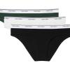 imageCalvin Klein Womens Balance Cotton Stretch Bikini Panties 3 PackBlackSnow HeatherKelly Green