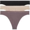 imageCalvin Klein Womens Bonded Flex Seamless 3Pack Mid Rise ThongBlack Cedar Sparrow