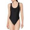 imageCalvin Klein Womens Classic Over The Shoulder One Piece SwimsuitBlack Logo