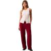 imageCalvin Klein Womens Crepe Wide Leg TrouserMagenta Jewel