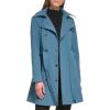 imageCalvin Klein Womens Double Breasted Belted Rain Jacket with Removable HoodDouble Breasted Oasis Teal