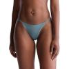 imageCalvin Klein Womens Ideal Micro Low Rise String ThongBlue Performance W Meduim Grey Logo