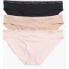 imageCalvin Klein Womens Luxe Comfort Micro Stretch Bikini Panties 3 PackBlackCedarCrystal Pink