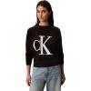 imageCalvin Klein Womens Monogram Logo Mockneck SweaterBlack