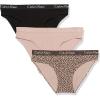 imageCalvin Klein Womens Motive Micro Stretch Multipack Bikini PantyAqp23492401B