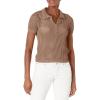 imageCalvin Klein Womens Open Stitch Cap Sleeve Polo ShirtHazelwood