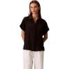 imageCalvin Klein Womens Satin Short Sleeve TopBlack