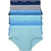 imageCalvin Klein underwear Mens Cotton Classic Fit 4Pack BriefsLake Crest Blue  Copenhagen Blue Stripe  Copenhagen Blue  Silk Blue Stripe  Silk Blue  Blue Marin