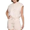 imageCalvin Klein womens Jeans Sleeveless Pullover HoodiePeach Ice
