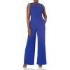 imageCalvin Klein womens Sleeveless Jumpsuit With Cut OutsUltramarine