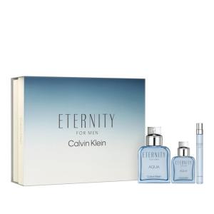 imageCalvin Klein Eternity Aqua Eau De Toilette  Woody Mens Cologne  With Notes of Cucumber Sage ampamp Sandalwood  Long Lasting Fragrance3 piece set 33 fl oz  1 fl oz  033 fl oz
