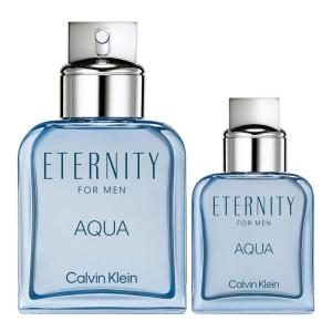 imageCalvin Klein Eternity Aqua Eau De Toilette  Woody Mens Cologne  With Notes of Cucumber Sage ampamp Sandalwood  Long Lasting Fragrance43 Fl Oz Pack of 2