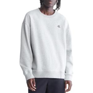 imageCalvin Klein Mens Archive Logo Fleece SweatshirtHeroic Grey Heather