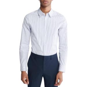 imageCalvin Klein Mens Button Down ShirtDazzling Blue