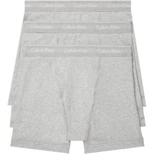 imageCalvin Klein Mens Cotton Classics 3Pack Boxer Brief3 Grey Heather
