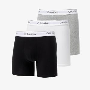 imageCalvin Klein Mens Cotton Classics 3Pack Boxer BriefGrey Heather Black White