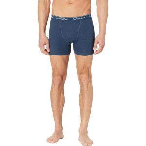 imageCalvin Klein Mens Cotton Classics 3Pack Boxer BriefLacquer  Riverbed Heather  Riverbed