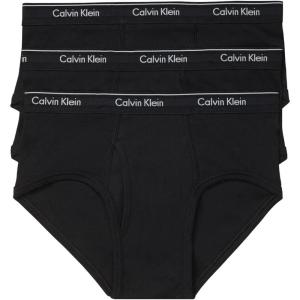 imageCalvin Klein Mens Cotton Classics 3Pack Brief3 Black