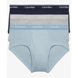 imageCalvin Klein Mens Cotton Classics 3Pack BriefShoreline  Grey Heather  Arona
