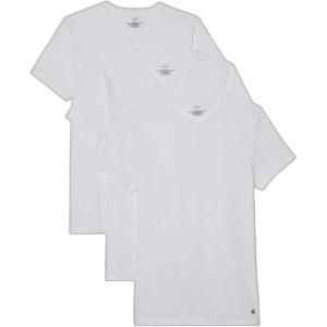 imageCalvin Klein Mens Cotton Classics 3Pack Undershirts3 White Crewneck