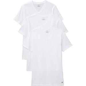 imageCalvin Klein Mens Cotton Classics 3Pack Undershirts3 White Vneck