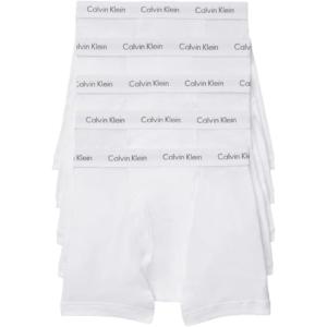 imageCalvin Klein Mens Cotton Classics 5Pack Boxer Brief5 White Bodies W  White Wb