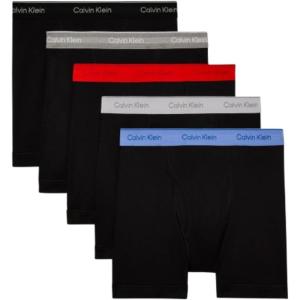 imageCalvin Klein Mens Cotton Classics 5Pack Boxer BriefBlack Bodies W Black  Glacier  Gry Heather  Molten  Micro Chip Wbs