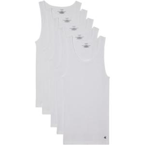 imageCalvin Klein Mens Cotton Classics 5Pack Tanks5 White