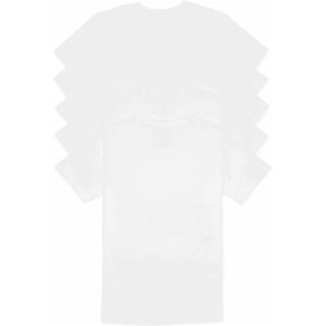 imageCalvin Klein Mens Cotton Classics 5Pack Undershirts5 Classic White Crewneck