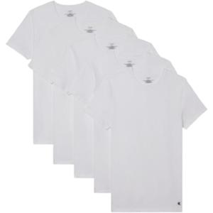 imageCalvin Klein Mens Cotton Classics 5Pack Undershirts5 White Crewneck