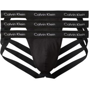 imageCalvin Klein Mens Cotton Stretch 3Pack Jock Strap3 Black